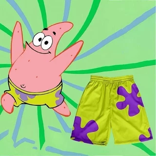 Patrick Star Beach Trend Sport Unisex Shorts De Algodão Casual Curto De Alta Qualidade Ins Style Summer Drawstring Stretch Para Homens