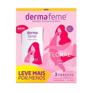 Sabonete Íntimo Dermafeme Floral 200ml em Oferta na Shopee