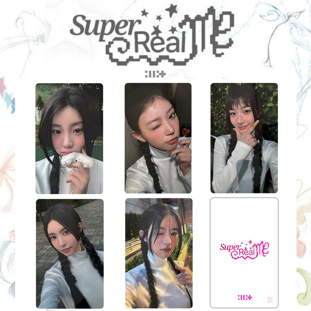 ILLIT SHOPEE kpopmerch 50枚 Kpop ILLIT Cartão Pequeno SUPER ME REAL M2U YUNAH IROHA MOKA