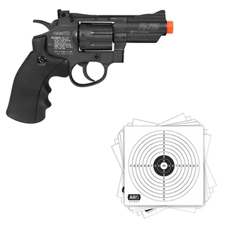 REVÓLVER DE PRESSÃO CO2 GAMO PR-725 FULL METAL 4.5MM + BÁSICO 01