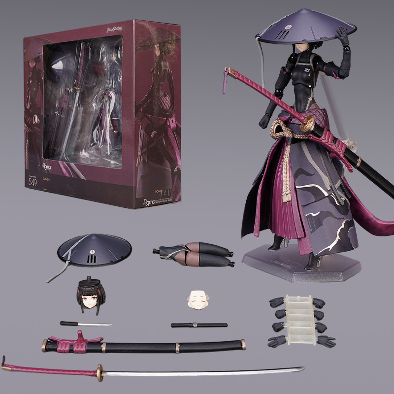 Articulado Figma 549 # RONIN Falslander Machine Girl Ação Móvel Figura Modelo De Brinquedos