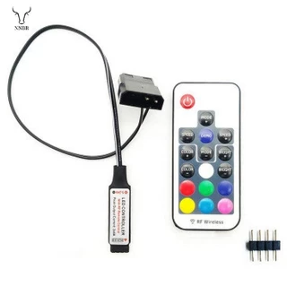 Controlador De Efeito De Iluminação Do Ventilador De Computador , 5V 3-Pin/12V 4 RGB Equipamento Controle De Fio/Remote Com On/Off