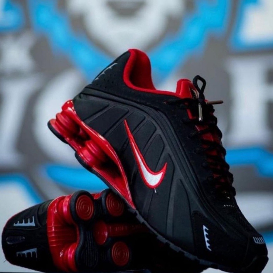 Nike shox r4 store homme rouge