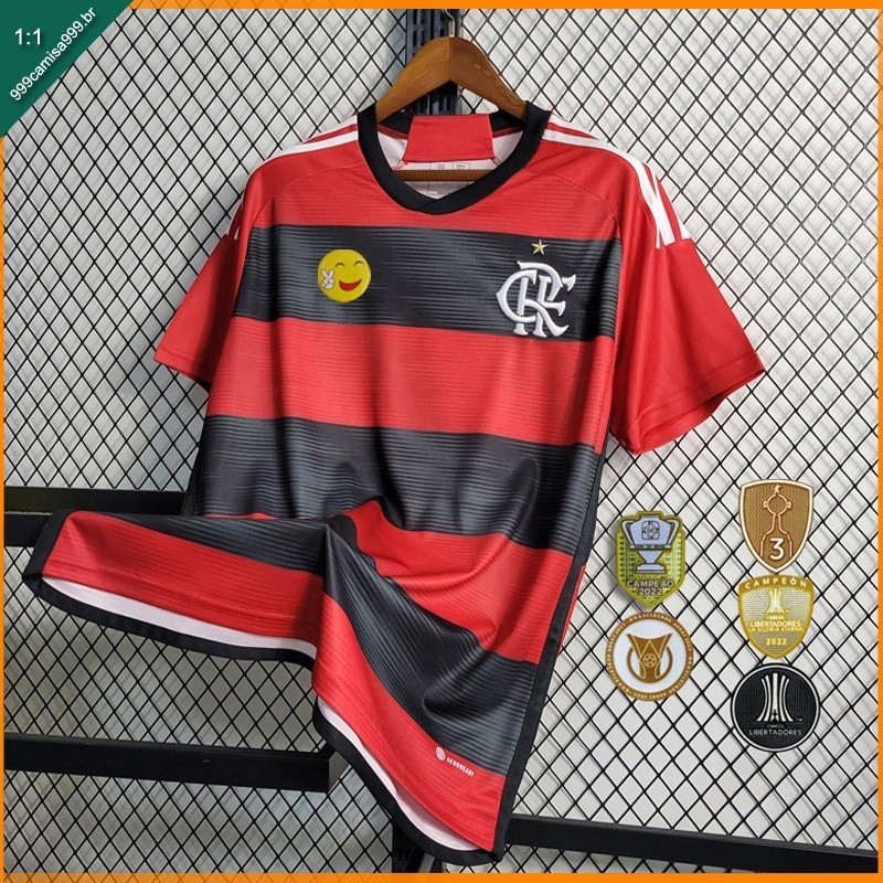 2023-24 Flamengo Camisa de Futebol Fã Homem