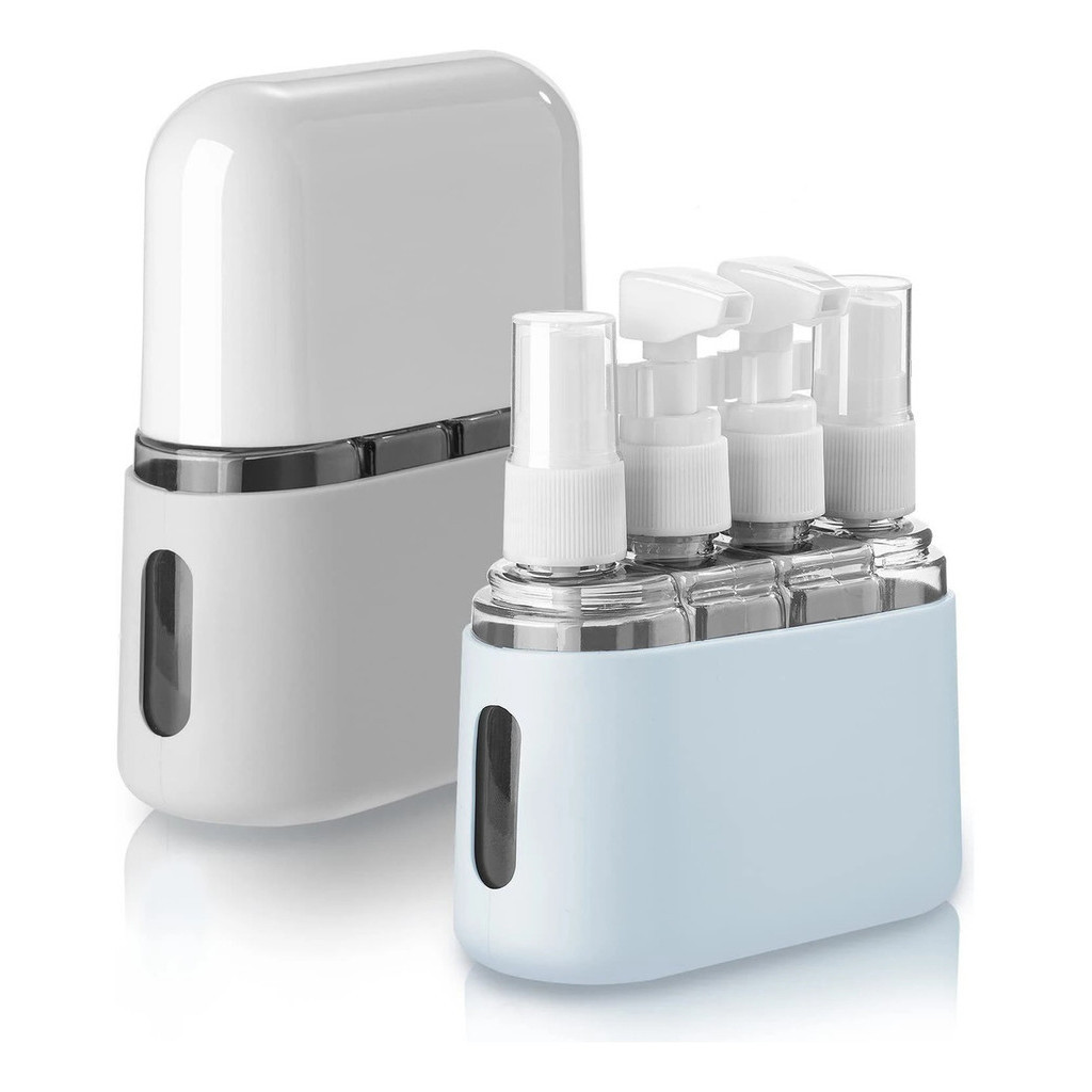 Kit 4 Frascos 50ml Creme Shampoo Viagem Cosméticos Skincare 