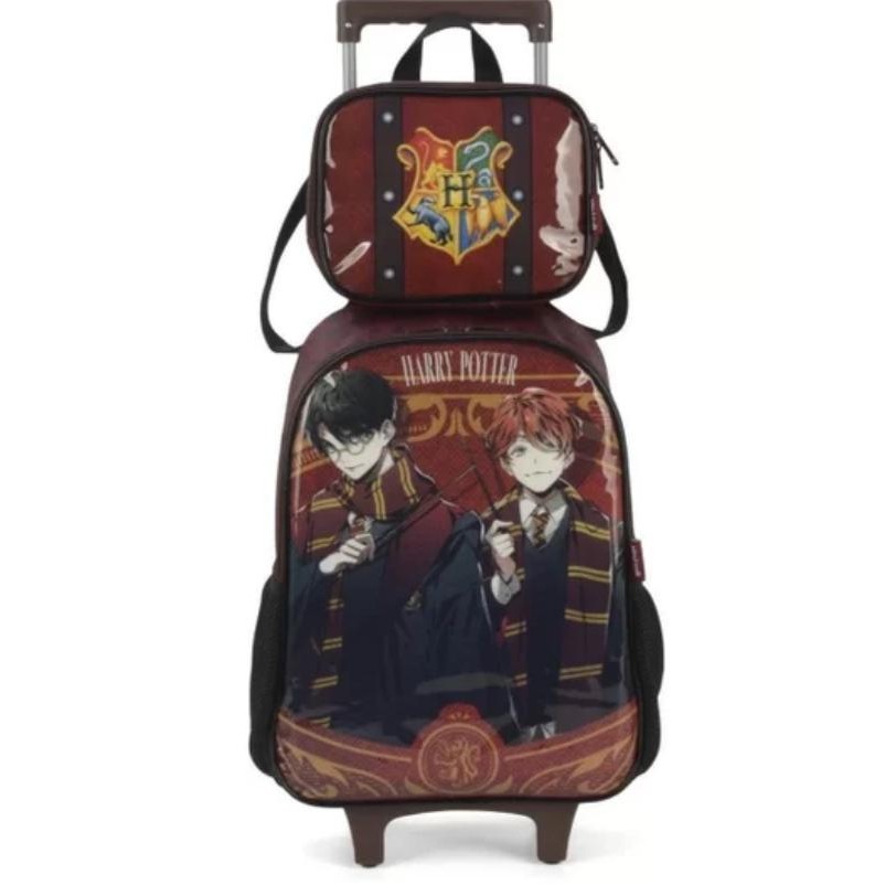 Kit Mochila de Rodinhas e Lancheira Luxcel Harry Potter | Shopee Brasil