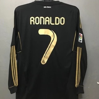 2011 12 Real Madrid Black Soccer Jersey Long/SHort Sleeves Camisa Futebol Masculino RONALDO KAKA