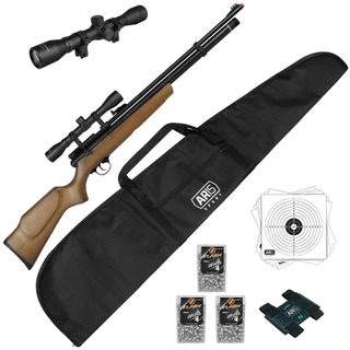 PCP 5.5mm Beeman 830fps Chief 1322 Madeira + Luneta 4x32