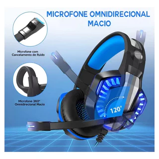 Headset Gamer Knup Hathor Pro KP-491 alta qualidade