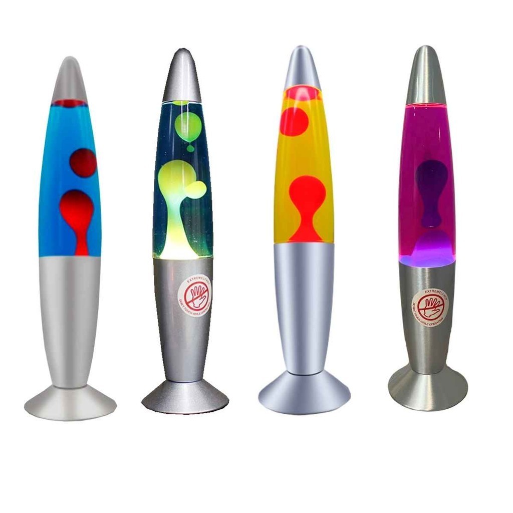 Luminaria Lava Lamp Abajur De Mesa Decorativa Bicolor 110V 34cm Shopee Brasil