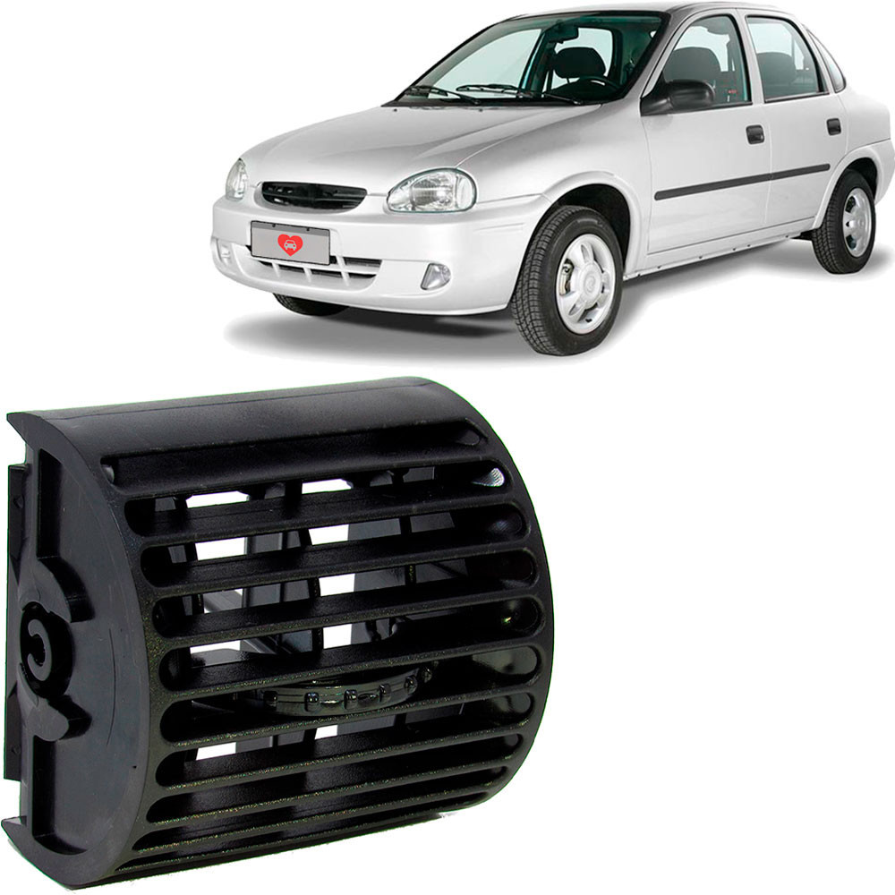 Difusor de Ar do Corsa Classic 94 a 16 Preto Central Lateral | Shopee ...