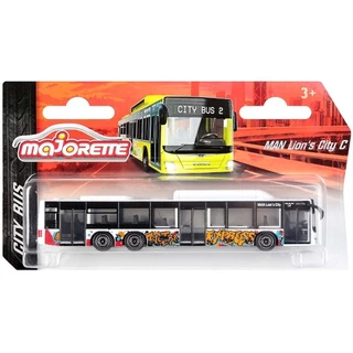Miniatura Majorette City Bus Man Lion's City C Onibus 1/64 Branco