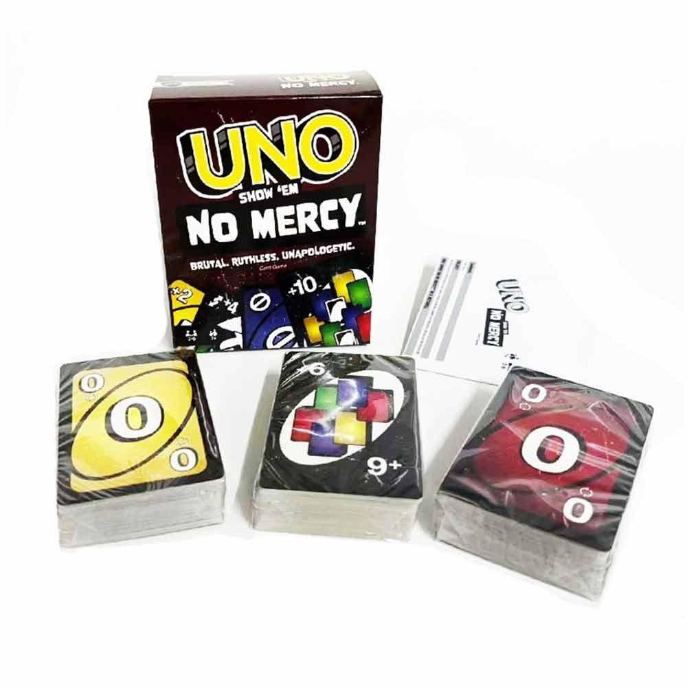 Uno Show Em No Mercy Card Game/UNO FLIP card game Multi Coloured Exciting New Twists From UNO