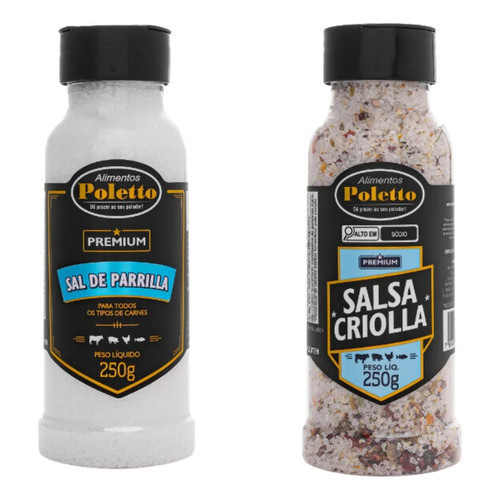 Kit Sal Parrilla Salsa Criolla E Original Poletto