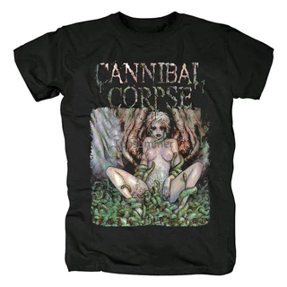 Camiseta Hipopótamo Masculino De Algodão Masculina De Manga Curta Cannibal Corpse Rock Hiphop Feminina (1) 4XL , 5XL , 6XL