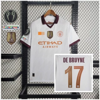 Camisa Esportiva | 2023-24 Manchester City Off Branco