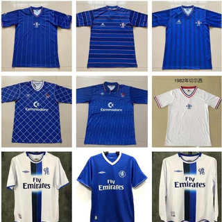 81 83 85 87 89 03 05 12 13 Chelsea Home Away Retro Fan Edition Camisa De Futebol