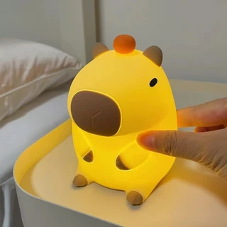 Luminária Capivara Fofa Dormindo Luz Noturna Tipo de Bateria