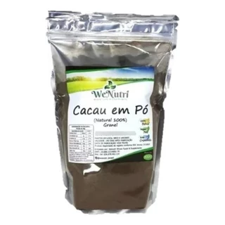 Cacau Em Pó Natural 100% 1kg Wenutri em Oferta na Shopee