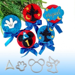 Kit Cortadores Silhuetas do Mickey 4 Un