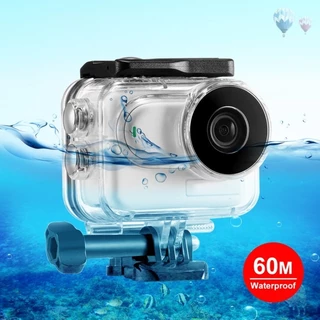 Para Insta360 GO 3 PULUZ 60m Caixa Subaquática À Prova D'água Com Adaptador De Base E Parafuso (Transparente)