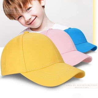 Bone Infantil Boné Chapéu Infantil 2 A 8 Anos Liso Aba Curva Bone Liso Infantil