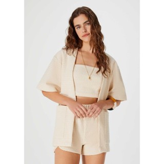 Kimono Feminino Texturizado Em Malha Eco Hering