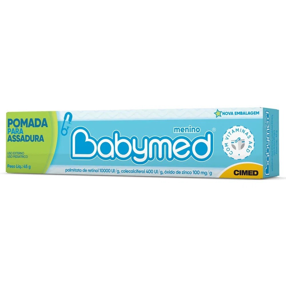 Pomada para Assaduras Pediátrica Cimed Menino Babymed 45g | Shopee Brasil