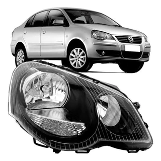 FAROL POLO 2007 2008 2009 2010 2011 2012 2013 2014 2015 LADO DIREITO MASCARA NEGRA