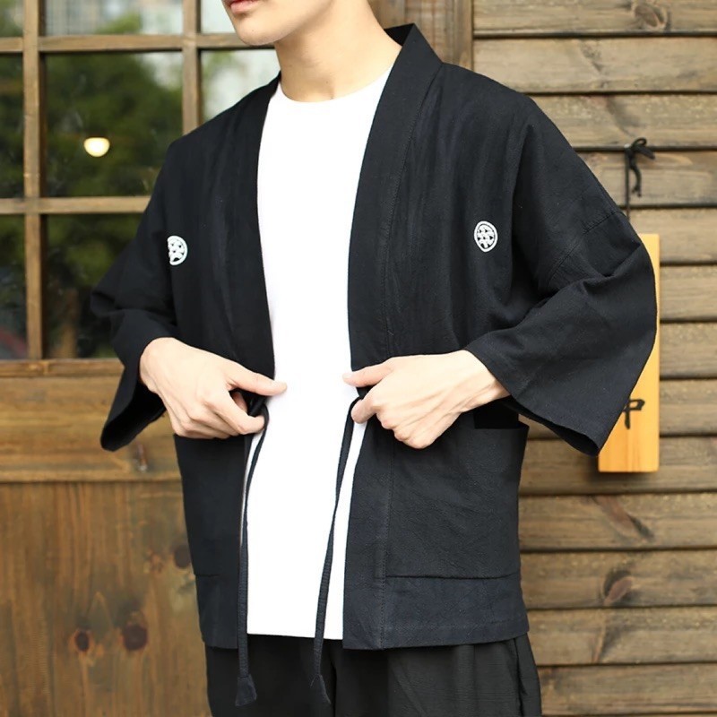 A-Lows J&L kimono cardigan casaco de la trico sueter com bolsa