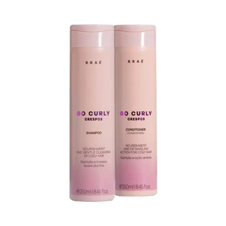 Kit Braé Go Curly Crespos Duo Shampoo 250ml, Condicionador 250ml