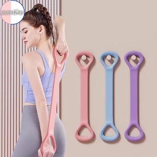 Silicone 8-em forma de yoga contenção alta faixa elástica equipamentos de fitness em casa faixa de alongamento expansão do peito yoga elástico