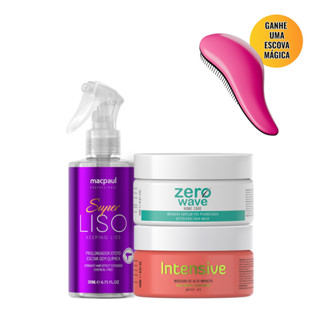Kit Alisadas Super Liso e Máscaras Intensive Zero Wave