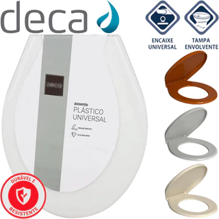 Assento Sanitário Deca Universal Ap.01 Tampa De Vaso Privada Banheiro Original Ravena Izy Izy Conforto