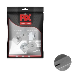 5x Knob P/ Pedal Guitarra Baixo C/ Parafuso - Akn-19 Branco