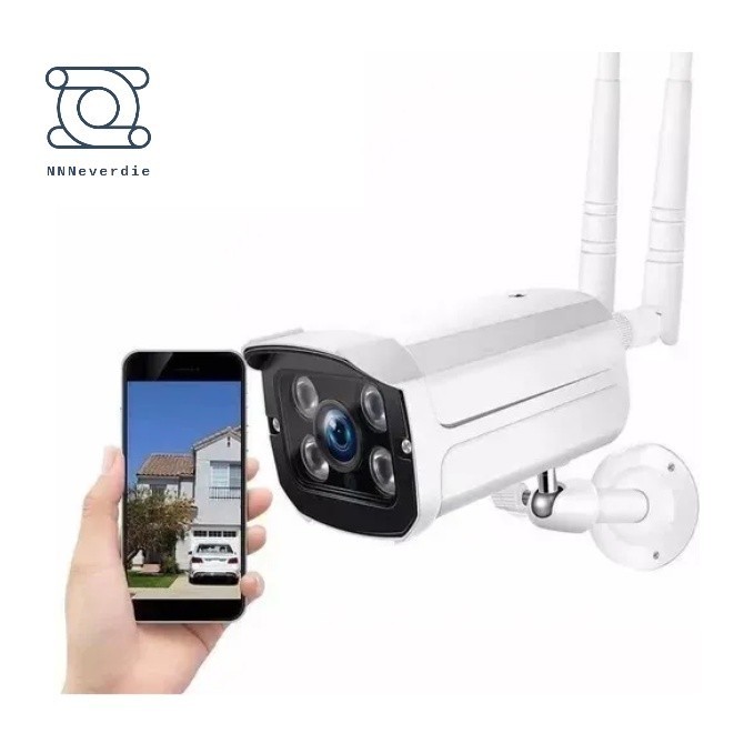 Câmera De Segurança Ip Wifi Externa 2 Antenas A Prova D'água