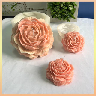 Molde De Silicone De Vela De Peônia Grande 3D Bolo De Mousse De Flor Chocolate Sabonete Para Casa Decoração De Quarto