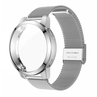 Case + Band Para Relógio Samsung Galaxy 4 5 44mm 40mm Protetor De Correia Pulseira De Malha De Aço Inoxidável Watch 4 Classic 42mm 46mm