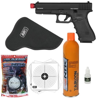 Pistola TAG Airsoft San 17 Raven + Coldre + 5000un d BBS