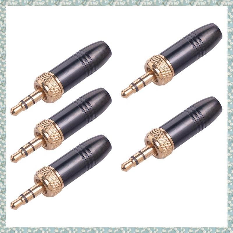 (T C Z F) 5Pcs Microfone De Lapela Lavalier 3,5mm Plug Com Cabo De Rosca Interna M6 For-Sony