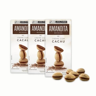 Chocolate Amandita Creme de Cacau Lacta Kit 3un de 200g