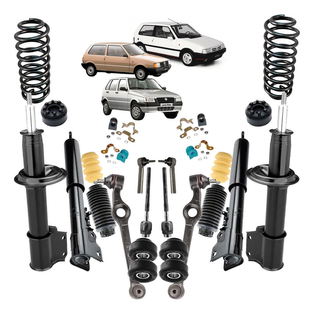 4 Amortecedor + Kit+ Mola Suspensão Fiat Uno Mi Fire Á 2012 | Shopee Brasil