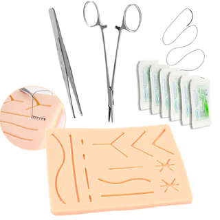 KIT SUTURA SIMULAÇÃO ESTUDANTE MEDICINA