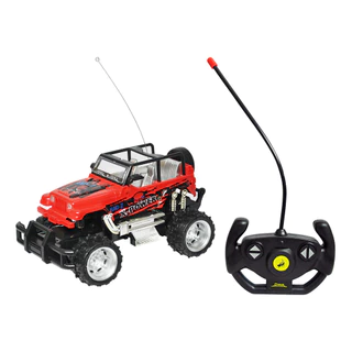 Carrinho Controle Remoto 4x4 Jeep Menino Brinquedo Infantil Sem Fio Jipe Road 4 Funções Menino