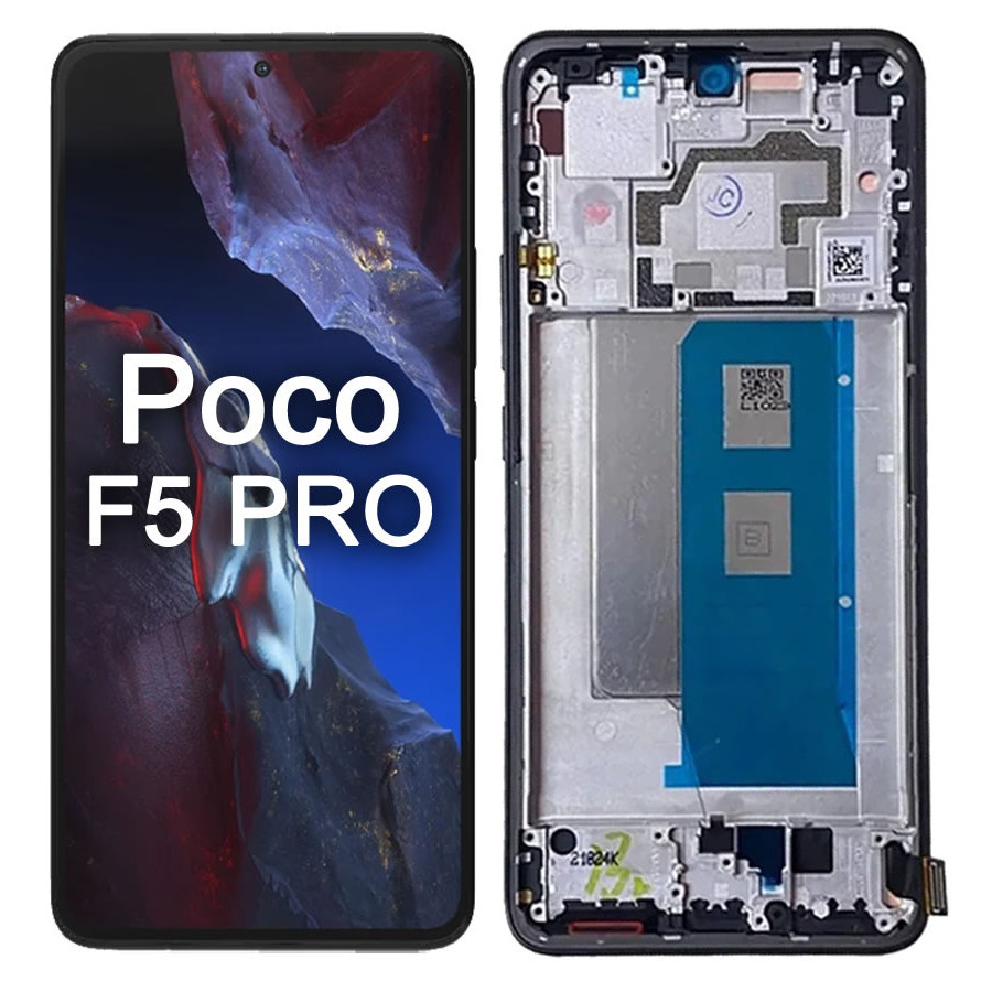 Custodia Portafoglio SEAHAI Per Xiaomi Poco F5 Pro 5G - Cover Magnetica Con Squame Viola, Slot Carte E Supporto