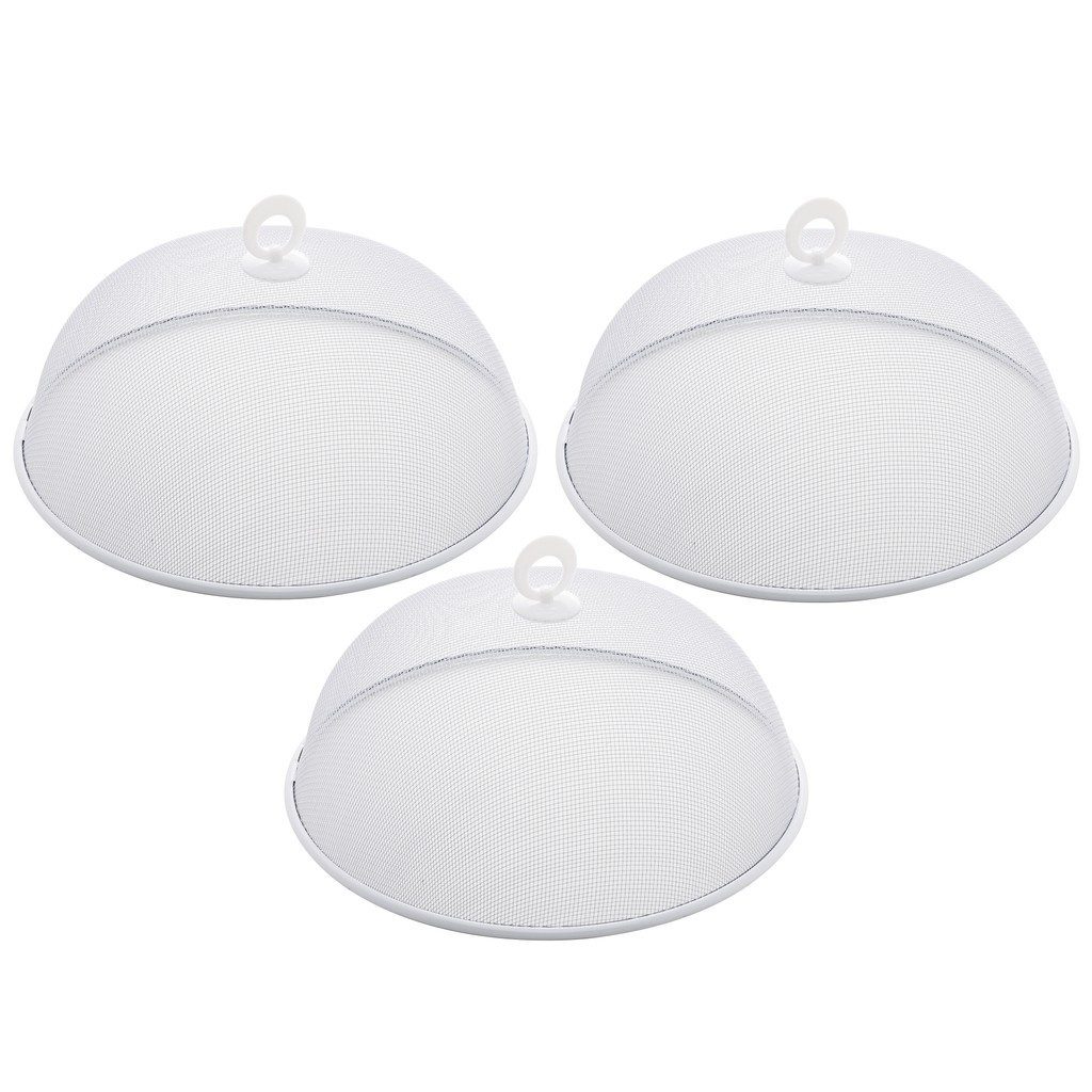 Kit 3 Telas Protetoras Para Alimentos Metal Branca Lyor 24,5x9cm
