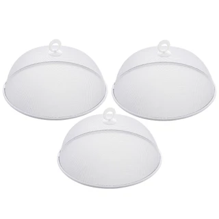 Kit 3 Telas Protetoras Para Alimentos Metal Branca Lyor 24,5x9cm