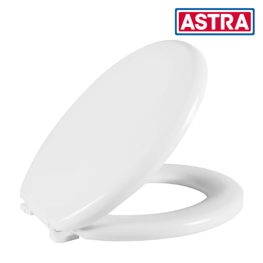 Assento Almofadado Perfumado Oval Branco Astra Aroma Floral Banheiro Tampa De Vaso Confortável Anti-Bactericida