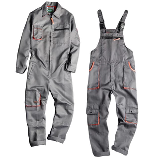 Macacão De Manga Comprida Para Homens Calças De Babete Bolso Com Zíper Rompers Moda Trabalho Casual Coveralls Plus Tamanho S-4xl