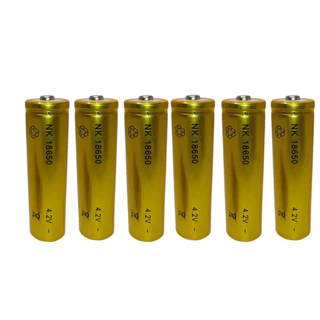 Kit 4/6 Bateria18650 Li-ion 8800mh 4.2v Lanterna Tática Led